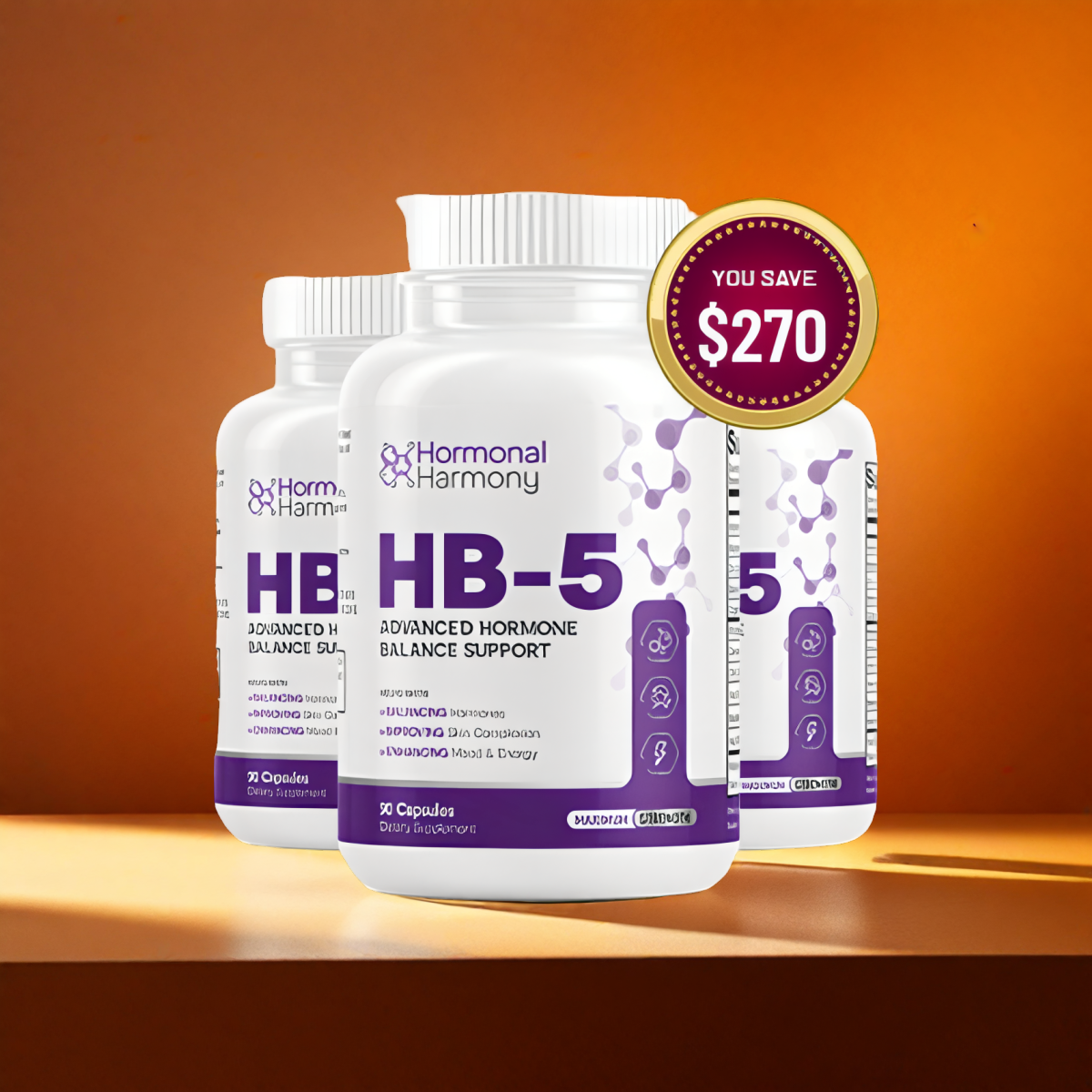 HB-5 (Hormonal Balance 5) - 3 month supply