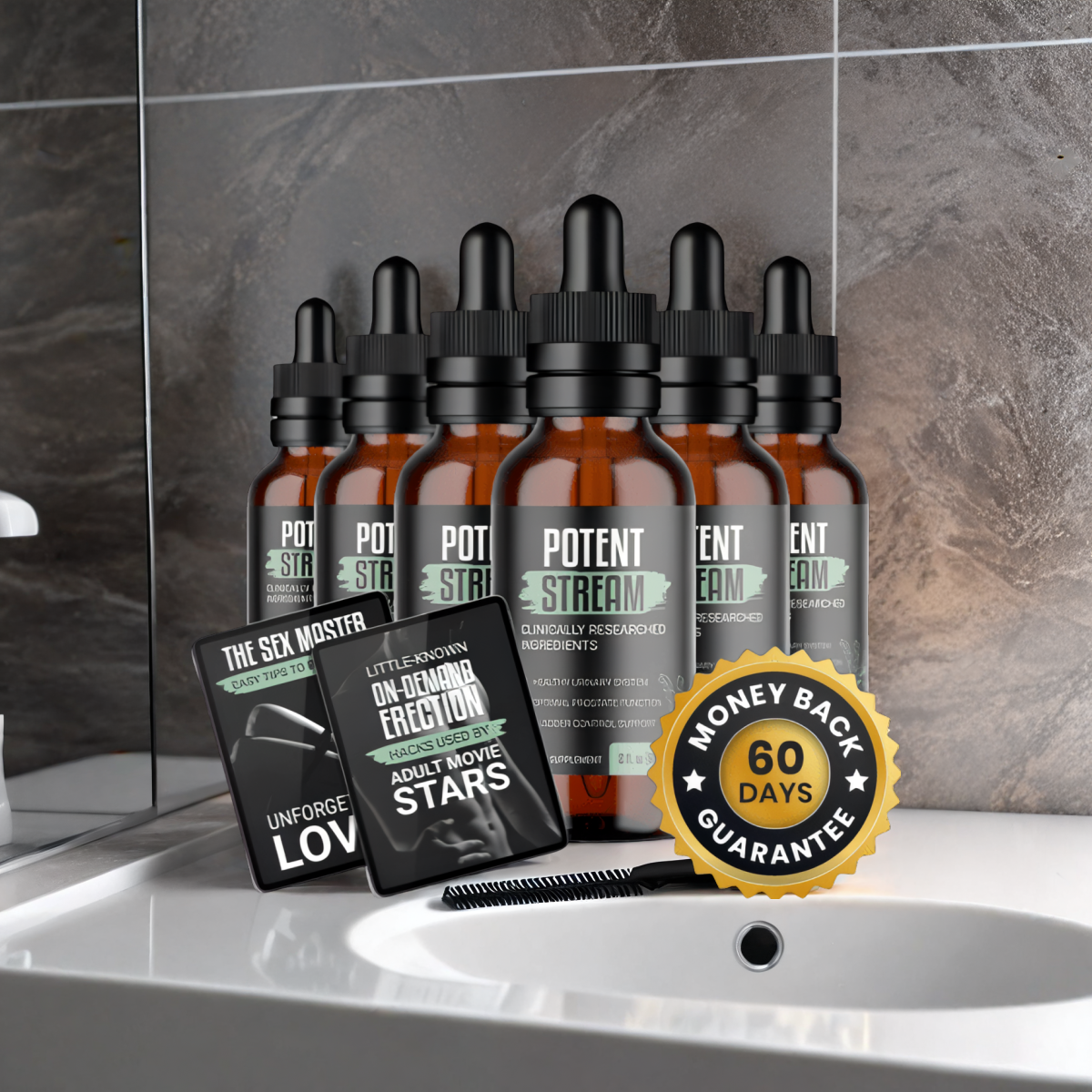 PotentStream - 6 Bottles + 2  Ebooks