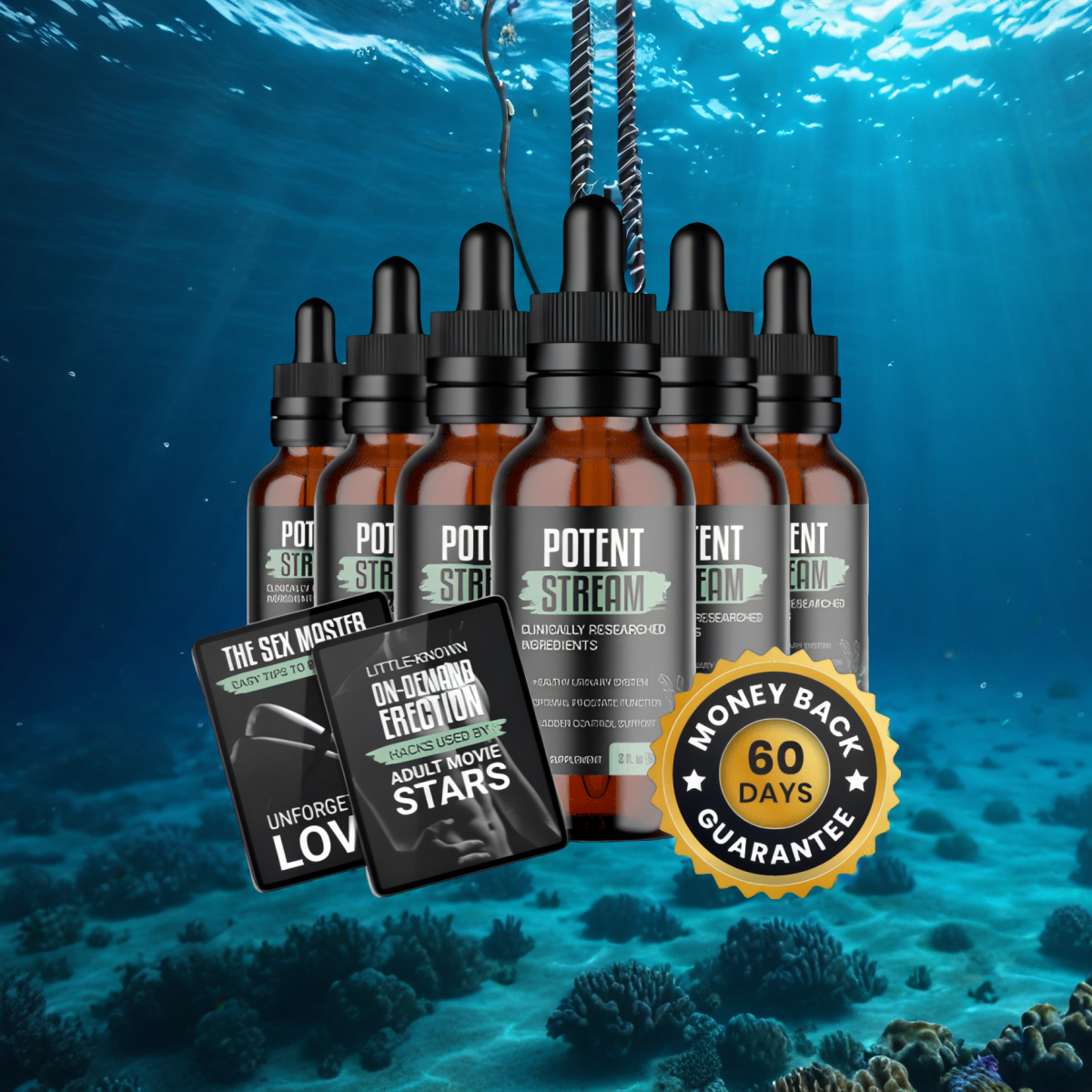 PotentStream - 6 Bottles + 2  Ebooks