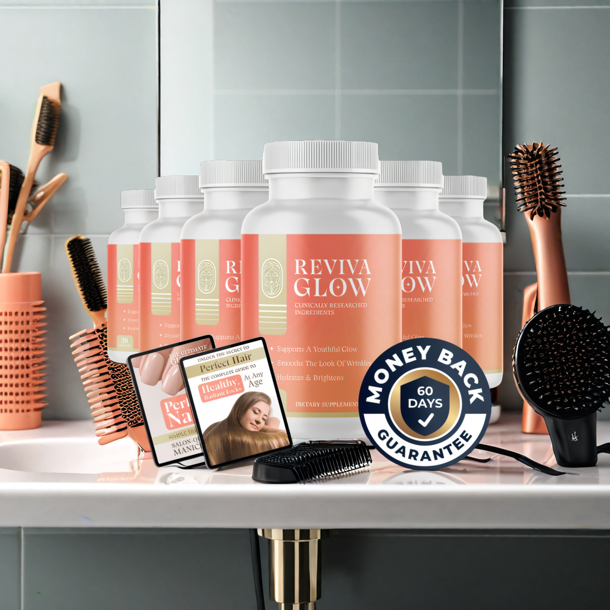 Reviva Glow - 6 Bottles + 2  Ebooks